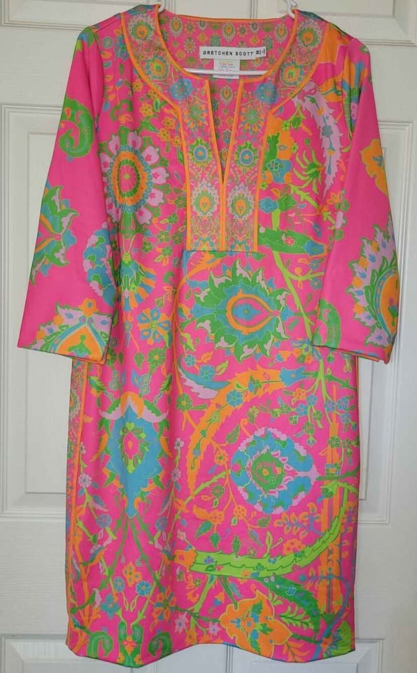 Gretchen Scott Floral Tunic Dress Size M